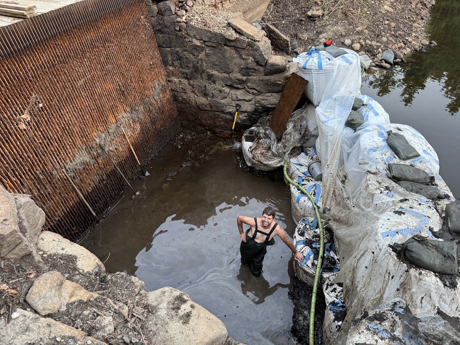 Building the Coffer Dam (and a Siphon)