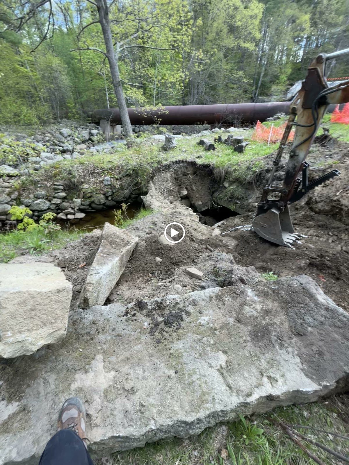 Groundwork: Stone, Sandbags, and Brush